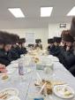 יארצייט אין ספינקא בראשות אב"ד ספינקא לעיקוואד בן אדמו"ר מ'ספינקא אין בית מדרש ספינקא לעיקוואוד