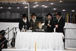עריכת שולחן הטהור לג בעומר פון כ"ק אדמו"ר מבאיאן שליט"א