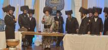 געהויבענע שבת מתאחדת פאר אברכי ק"ק סאטמאר מאנסי אהערגעשטעלט דורך התאחדות אברכים בראשות כ"ק גאב"ד סאטמאר מאנסי שליט"א
