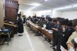 כ"ק אדמו"ר מדושינסקיא שליט"א מיט חסידים מוצאי שבת אין הר יונה