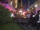  סצענע פון א עקסידענט נעכטן אין בארא פארק אויף 13'טע עוועניו