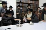 האדמו"ר מתולדות אברהם יצחק שליט"א ביי ביקור גומלין ביי כ"ק אדמו"ר מדושינסקיא שליט"א אין הר יונה