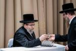 מעמד 'והראנו בבנינים' להתייסדות קרית הישיבה סקווירא צוזאמען מיט עריכת השולחן לכבוד די יארצייט פון הרה"ק די מגיד פון טשערנאביל זי"ע