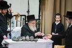 מעמד 'והראנו בבנינים' להתייסדות קרית הישיבה סקווירא צוזאמען מיט עריכת השולחן לכבוד די יארצייט פון הרה"ק די מגיד פון טשערנאביל זי"ע