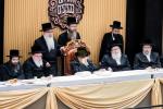 מעמד 'והראנו בבנינים' להתייסדות קרית הישיבה סקווירא צוזאמען מיט עריכת השולחן לכבוד די יארצייט פון הרה"ק די מגיד פון טשערנאביל זי"ע