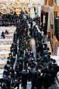 מעמד 'והראנו בבנינים' להתייסדות קרית הישיבה סקווירא צוזאמען מיט עריכת השולחן לכבוד די יארצייט פון הרה"ק די מגיד פון טשערנאביל זי"ע