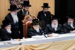 מעמד 'והראנו בבנינים' להתייסדות קרית הישיבה סקווירא צוזאמען מיט עריכת השולחן לכבוד די יארצייט פון הרה"ק די מגיד פון טשערנאביל זי"ע
