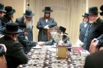 הרה"ג ר' חיים היימליך שליט"א - ראש הדיינים דקהל מחזיקי הדת מאנטשעסטער אויף א באזוך ביי כ"ק אדמו"ר מסאטמאר שליט"א בשעת די זמני כניסה