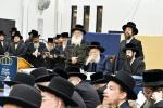 חומש סעודה אין תלמוד תורה באבוב לינדן בראשות כ"ק אדמו"ר מבאבוב שליט"א 