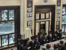 בילדער פון ביהמ"ד בנין בראך פונעם סיום הש"ס בעת רעוא דרעווין און ריקודין