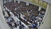 בילדער פון ביהמ"ד בנין בראך פונעם סיום הש"ס בעת רעוא דרעווין און ריקודין