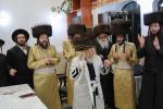 שמחת השבע ברכות בבית תולדות אהרן - קרעטשניף סיגעט - פרמישלאן אין ביהמ"ד קרעטשניף סיגעט