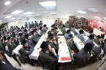  מעמד "הרבצת תורה" אין תולדות אהרן שטייענדיג פאר די סיום מסכת בבא מציעא עמוד היומי במסגרת מפעל התורה 'תורתך שעשועי' 