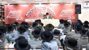  מעמד "הרבצת תורה" אין תולדות אהרן שטייענדיג פאר די סיום מסכת בבא מציעא עמוד היומי במסגרת מפעל התורה 'תורתך שעשועי' 