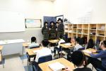 הגה"צ אב"ד צאנז ארה"ב שליט"א באזוכט אין תלמוד תורה שפע חיים צאנז בארא פארק 