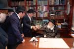די ערשטע טאג פון די באזוך פון כ"ק אדמו"ר מגור שליט"א אין אמעריקא 