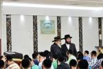 כ"ק אדמו"ר מסאטמאר שליט"א באזוכט מתמידים אהבת התורה שע"י מוסדות סאטמאר