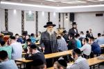 באזוך פון כ"ק אדמו"ר מסאטמאר שליט"א ביי מתמידים "אהבת התורה" שע"י תלמידי המוסדות כתה ז' און ח'