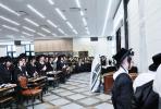 כ"ק אדמו"ר מסאטמאר שליט"א ביי ר"ח שחרית, הלל און לחיים אין ישיבה קטנה סניף דברי חיים