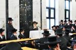 כ"ק אדמו"ר מסאטמאר שליט"א ביי ר"ח שחרית, הלל און לחיים אין ישיבה קטנה סניף דברי חיים