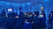 מסיבה אין מאנסי לרגל ביהמ"ד פון כ"ק אדמו"ר מטשערנאביל שליט"א אין בני ברק בביתו פון ר' פנחס אהרן זוסמאן