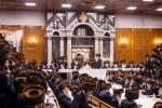שבת יארצייט פון הרה"ק מצאנז קלויזענבורג זי"ע ביי בנו כ"ק אדמו"ר מצאנז קלויזענבורג שליט"א