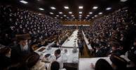 שבת יארצייט פון הרה"ק מצאנז קלויזענבורג זי"ע ביי בנו כ"ק אדמו"ר מצאנז קלויזענבורג שליט"א