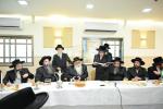 מעמד סיום סדר נשים און פארהערן לנכד כ"ק אדמו"ר מצאנז שליט"א 