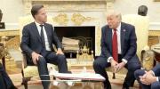 פרעזידענט טראמפ נעמט אויף נאטא טשיף מארק ראטה 