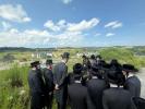 כ"ק אדמו"ר מסאטמאר שליט"א שטאט אפ באזוכן ביי נייע געגענטער וועלכע ווערן געבויעט דורך קהל יטב לב ד'סאטמאר 