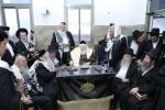 כ"ק גאב"ד ירושלים שליט"א ביי קרי"ש ליינען און ברית פון א אור אייניקל