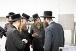 באזוך פון כ"ק אדמו"ר מסאטמאר שליט"א אין לעיקוואד לרגל די מעמד קביעת מזוזה אין נייעם סאטמארע פלייש געשעפט 