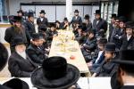 באזוך פון כ"ק אדמו"ר מסאטמאר שליט"א אין לעיקוואד לרגל די מעמד קביעת מזוזה אין נייעם סאטמארע פלייש געשעפט 