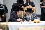 באזוך פון כ"ק אדמו"ר מסאטמאר שליט"א אין לעיקוואד לרגל די מעמד קביעת מזוזה אין נייעם סאטמארע פלייש געשעפט 