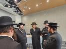 באזוך פון כ"ק אדמו"ר מסאטמאר שליט"א אין לעיקוואד לרגל די מעמד קביעת מזוזה אין נייעם סאטמארע פלייש געשעפט 