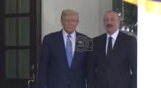 Main image for פרעזידענט טראמפ נעמט אויף אזערביידזשאן פרעזידענט אין ווייסן הויז