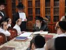 כ"ק אדמו"ר מפאפא שליט"א ביים פארהערן ילדי ת"ת פאפא וומ"ס משניות יומא