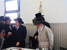 הרה"ק רבי יעקב מאיר שעכטער שליט"א ביי שמחת הברית לנכדת כ"ק אדמו"ר מפינסק קארלין שליט"א