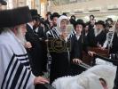 הרה"ק רבי יעקב מאיר שעכטער שליט"א ביי שמחת הברית לנכדת כ"ק אדמו"ר מפינסק קארלין שליט"א