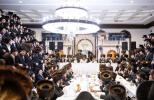 סעודת הודאה מוצאי שבת נחמו בחצר הקודש סקולען לעיקוואד