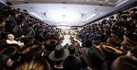 סעודת הודאה מוצאי שבת נחמו בחצר הקודש סקולען לעיקוואד