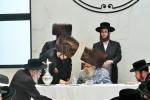 כ"ק אדמו"ר מסאטמאר שליט"א ביי א ברית פון א אור אייניקל אין ביהמ"ד אהל פיגא 