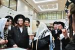 כ"ק אדמו"ר מסאטמאר שליט"א ביי א ברית פון א אור אייניקל אין ביהמ"ד אהל פיגא 