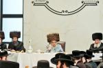 כ"ק אדמו"ר מסאטמאר שליט"א ביי א ברית פון א אור אייניקל אין ביהמ"ד אהל פיגא 