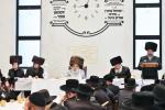 כ"ק אדמו"ר מסאטמאר שליט"א ביי א ברית פון א אור אייניקל אין ביהמ"ד אהל פיגא 