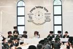 כ"ק אדמו"ר מסאטמאר שליט"א ביי א ברית פון א אור אייניקל אין ביהמ"ד אהל פיגא 