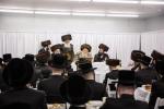 כ"ק אדמו"ר מבאבוב שליט"א ביי מסיבת מלוה מלכה מיט בחורי שיעור ד' און העכער