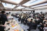 מעמד חלוקת שקל הטהור און קביעות מזוזה פאר נייעם בנין בית חינוך לבנות פון סאטמאר אין ירושלים