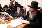 כינוס חסידי ברסלב און רבני ברסלב לקראת הנסיעה הגדולה לאומן לימי ראש השנה און די  גזירת הגיוס