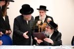 ועידת היסוד פונעם "קרן עמודי התורה" דורך די צענטראלע פאפא כולל בבית הנגיד החסיד ר' יוסף יחיאל גאלדבערגער